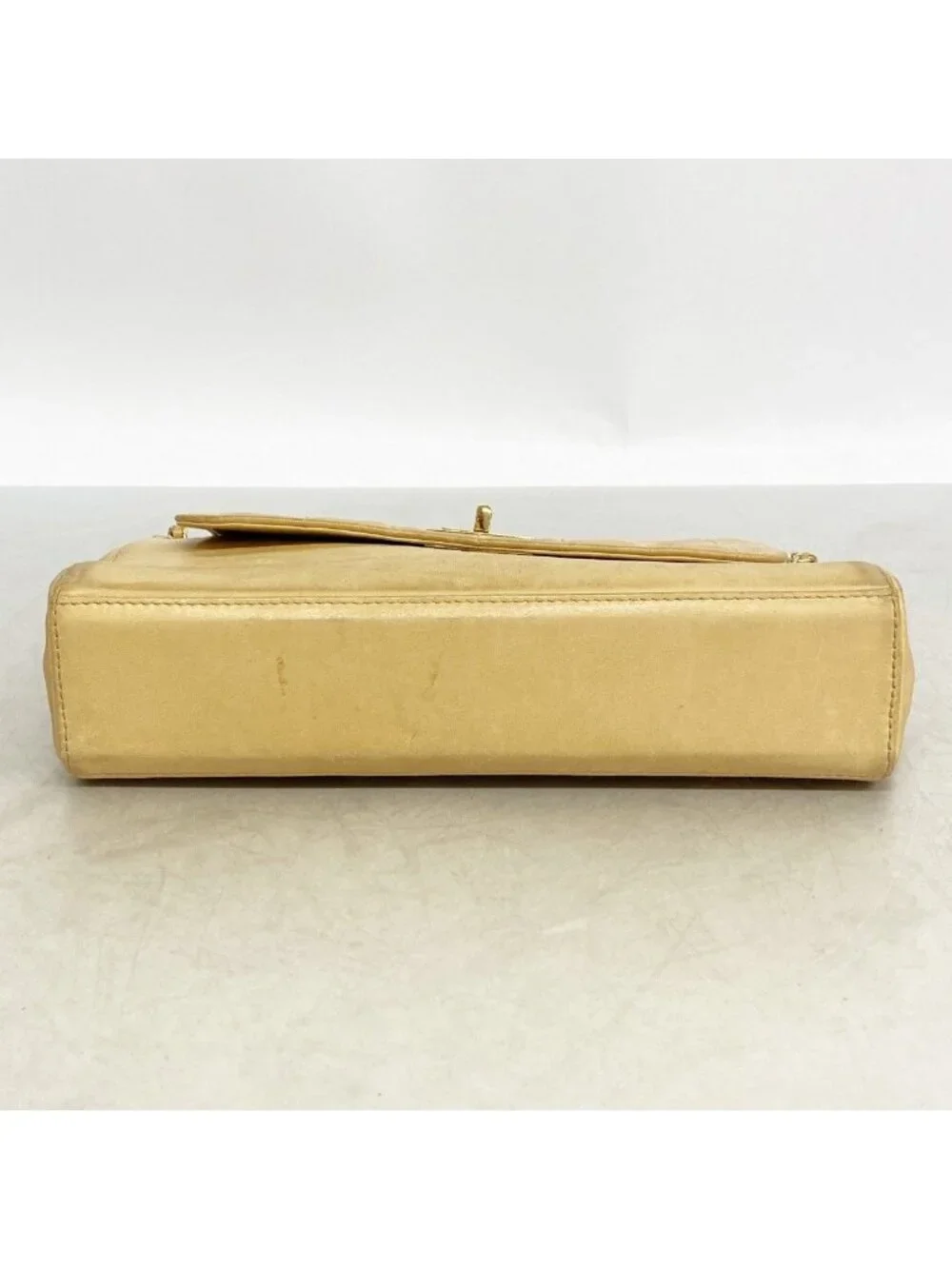 Chanel Shoulder Bag 2.55 Choco Bar Lambskin Light Brown Gold